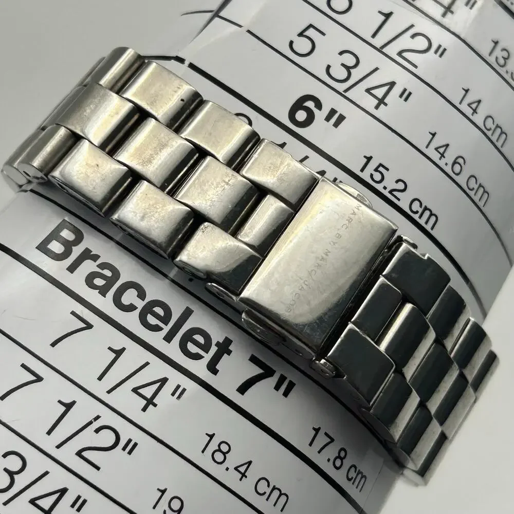 Marc by Marc Jacobs Women's Baker Watch Silver-tone Working New Battery